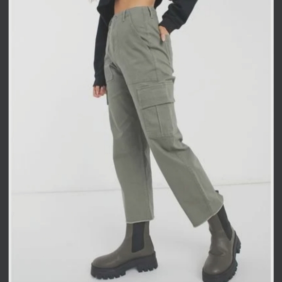 Hollister Pants & Jumpsuits Hollister Light Sage Green Ultra High Rise Cargo Pants Poshmark